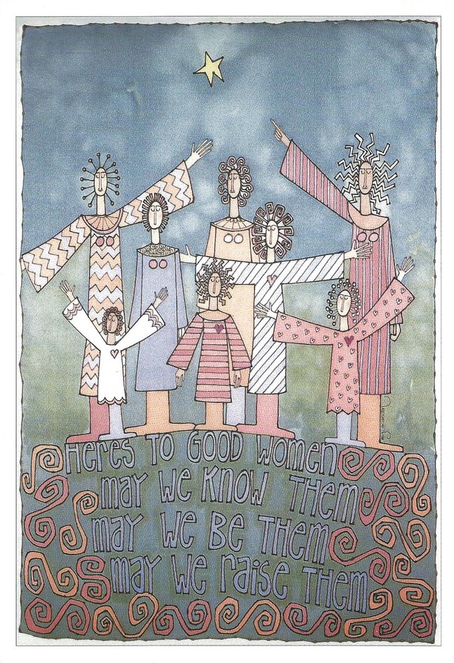 Card Poster HERE'S TO GOOD WOMEN